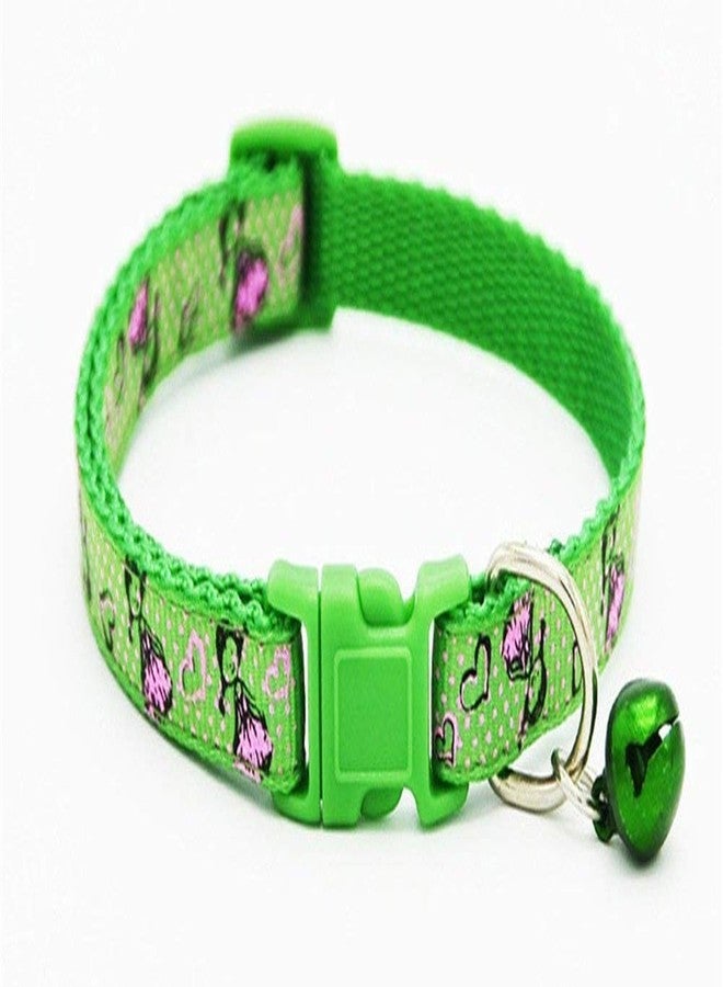 Pet Guard Adjustable Puppy and Cat Collars (Single Piece) Buckle Safety Neck Collar Strap with Bell Small Size (Colour May Vary) - Image 1